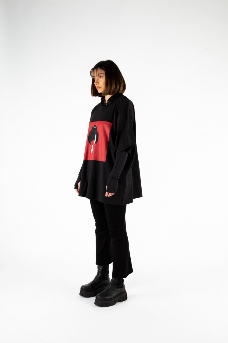 CEM VAN KAY | oversize tshirt red