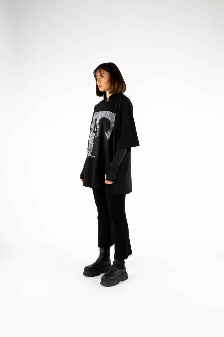 CEM VAN KAY | oversize tshirt black & white