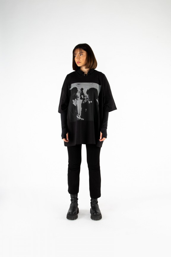 CEM VAN KAY | oversize tshirt black & white