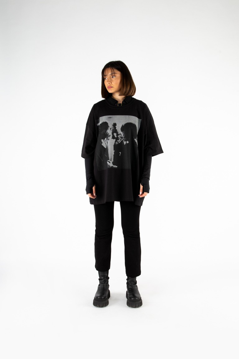 CEM VAN KAY | oversize tshirt black & white